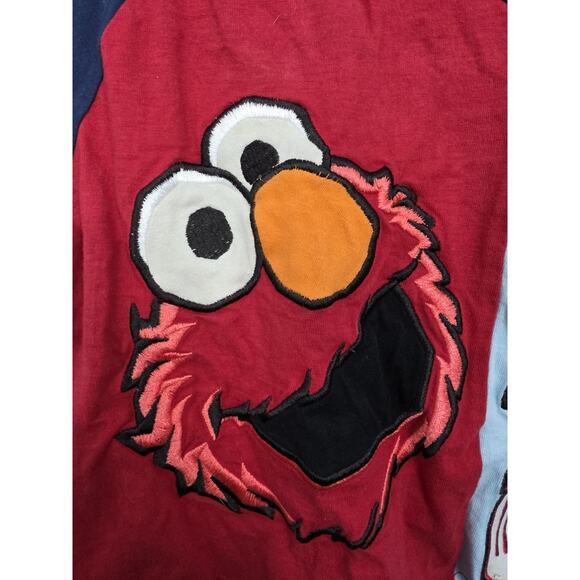Vintage 18 Months Sesame Street Elmo Tee Light Embroidered Snap Back Closure - Picture 3 of 8